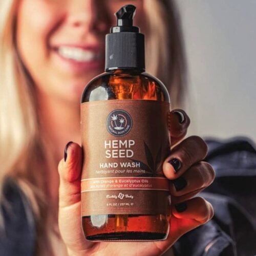 HEMP SEED šveičiamasis rankų prausiklis su apelsinų ir eukalipto aliejais HAND WASH, 237ml