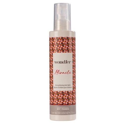 WONDHER nenuskalaujamas itin drėkinantis plaukų balzamas MIRACLE pažeistiems plaukams, su hialiuronu, 200ml