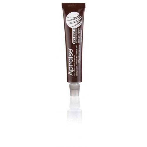 Apraise antakių ir blakstienų dažai Eyelash and Eyebrow Tint Dark Brown OS555801, Nr.3, tamsiai rudi, 20ml, veganiški