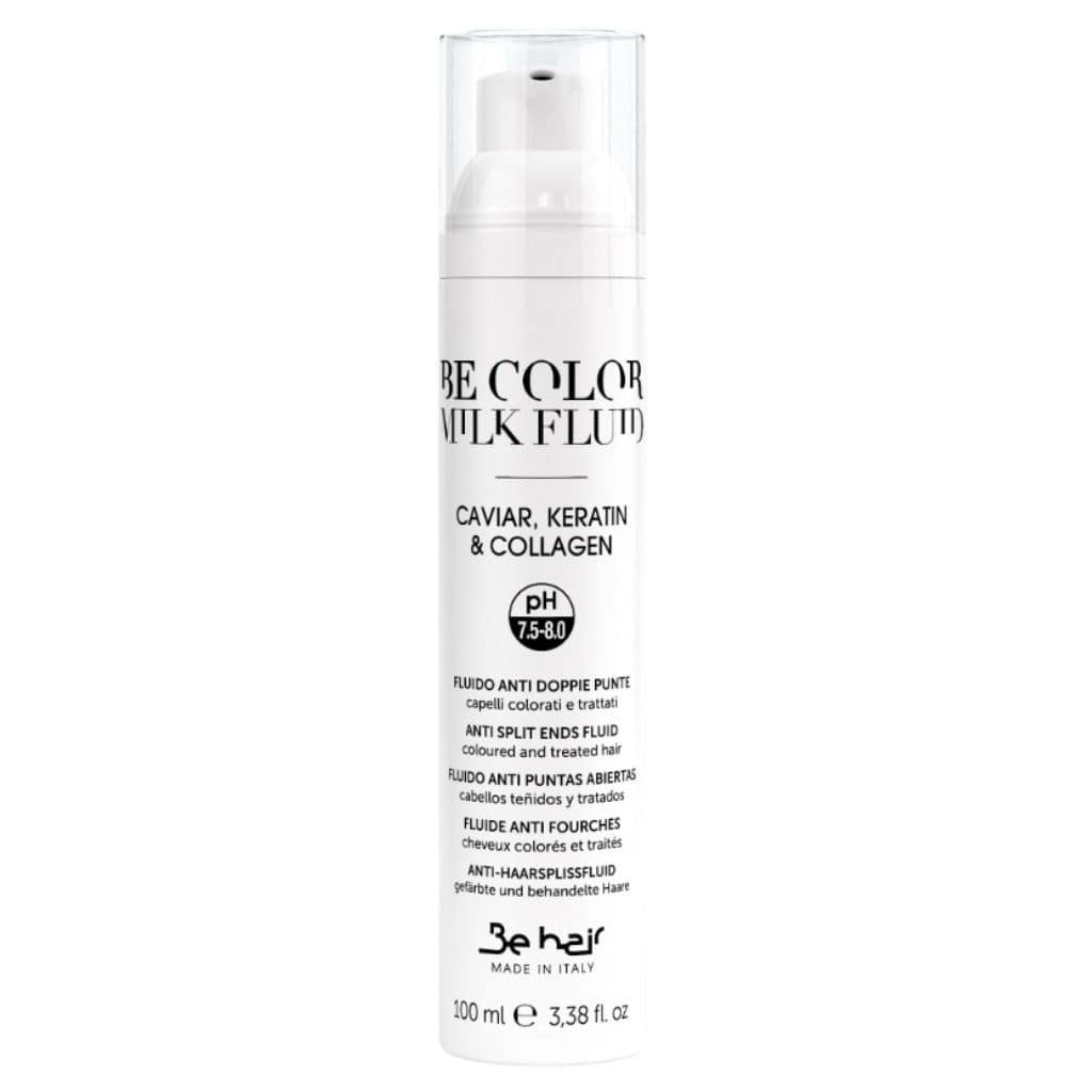Be hair nenuskalaujamas fluidas dažytiems, pažeistiems plaukams MILK FLUID BE COLOR (pH-7,5-8), 100ml