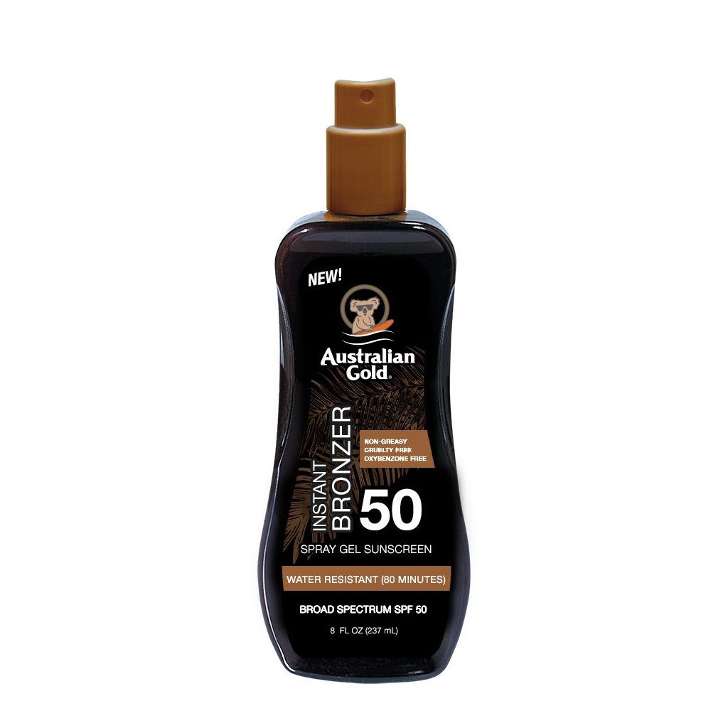 Australian Gold apsaugos nuo saulės pienelis su bronzantais SPF50, 237ml