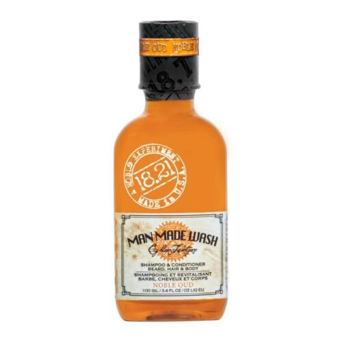 18.21 Man Made daugiafunkcė priemonė vyrams 3in1: stiprinamasis šampūnas, kondicionierius ir kūno prausiklis viename Wash Noble Oud, 100ml