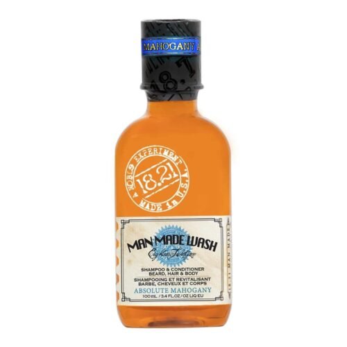 18.21 Man Made daugiafunkcė priemonė vyrams 3in1: stiprinamasis šampūnas, kondicionierius ir kūno prausiklis viename Wash Absolute Mahogany, 100ml