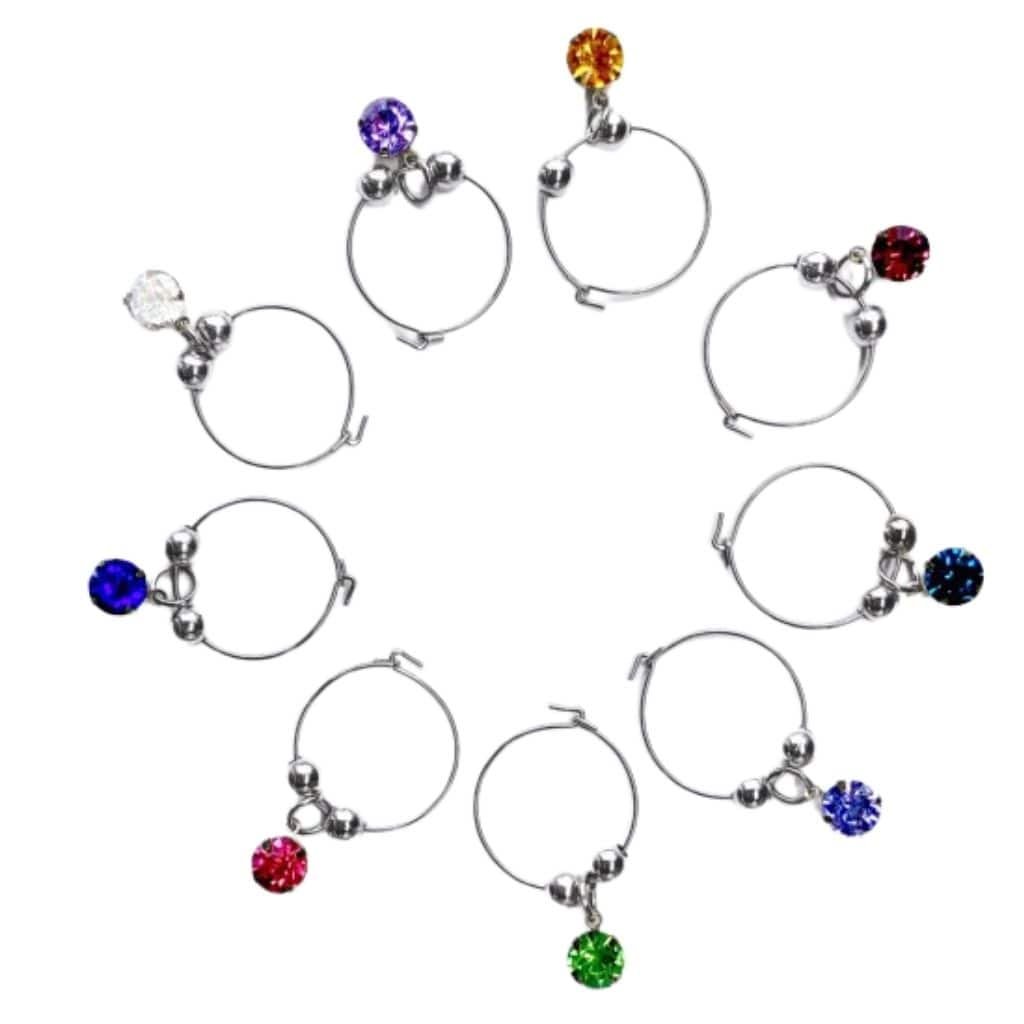 Taurių dekoracijų rinkinys Diamond CSPAX049, 9 vnt.