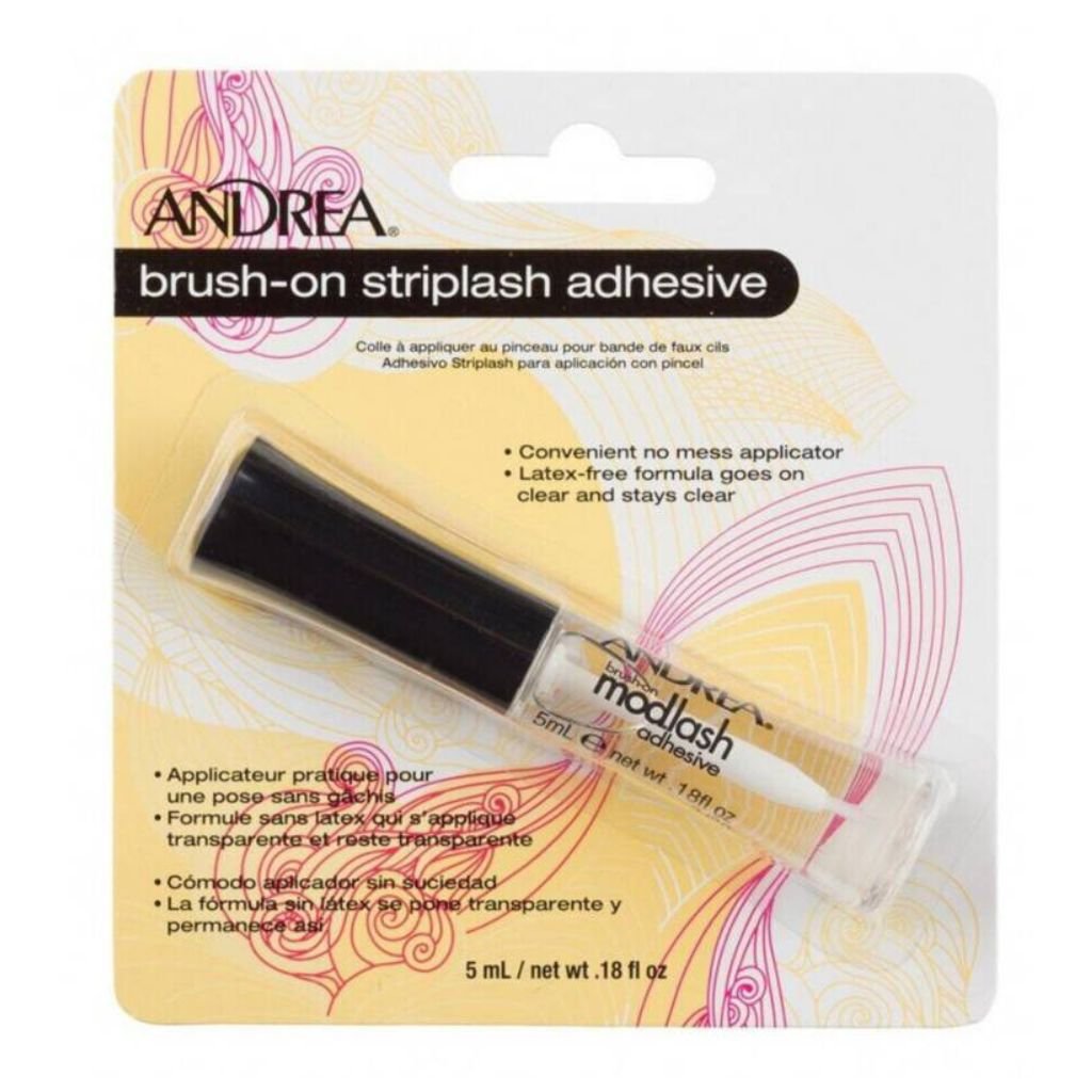 Andrea blakstienų klijai juostelėms su teptuku Brush-On StripLash Adhesive Clear AND25153, skaidrūs, 5g
