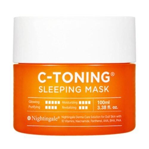 Nightingale naktinė kaukė skaistinanti veido odą C-Toning Sleeping Mask NIG27466, 100ml