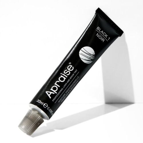 Apraise antakių ir blakstienų dažai Eyelash and Eyebrow Tint PPD FREE Black OS555800, Nr.1, juodi, 20ml, veganiški