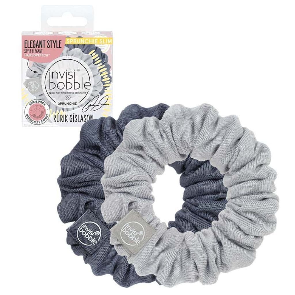 Invisibobble Sprunchie Slim gumytė plaukams Feelin Greyt, Rurik Gislason, IB-SPSL-OT11003, 2vnt