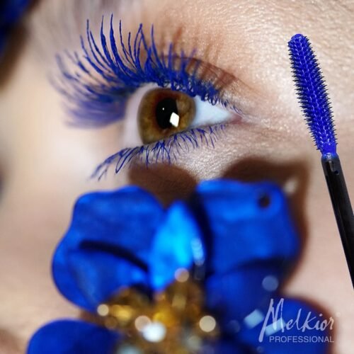 Melkior blakstienų tušas BLUE VOLUME, mėlynos spalvos, 10ml