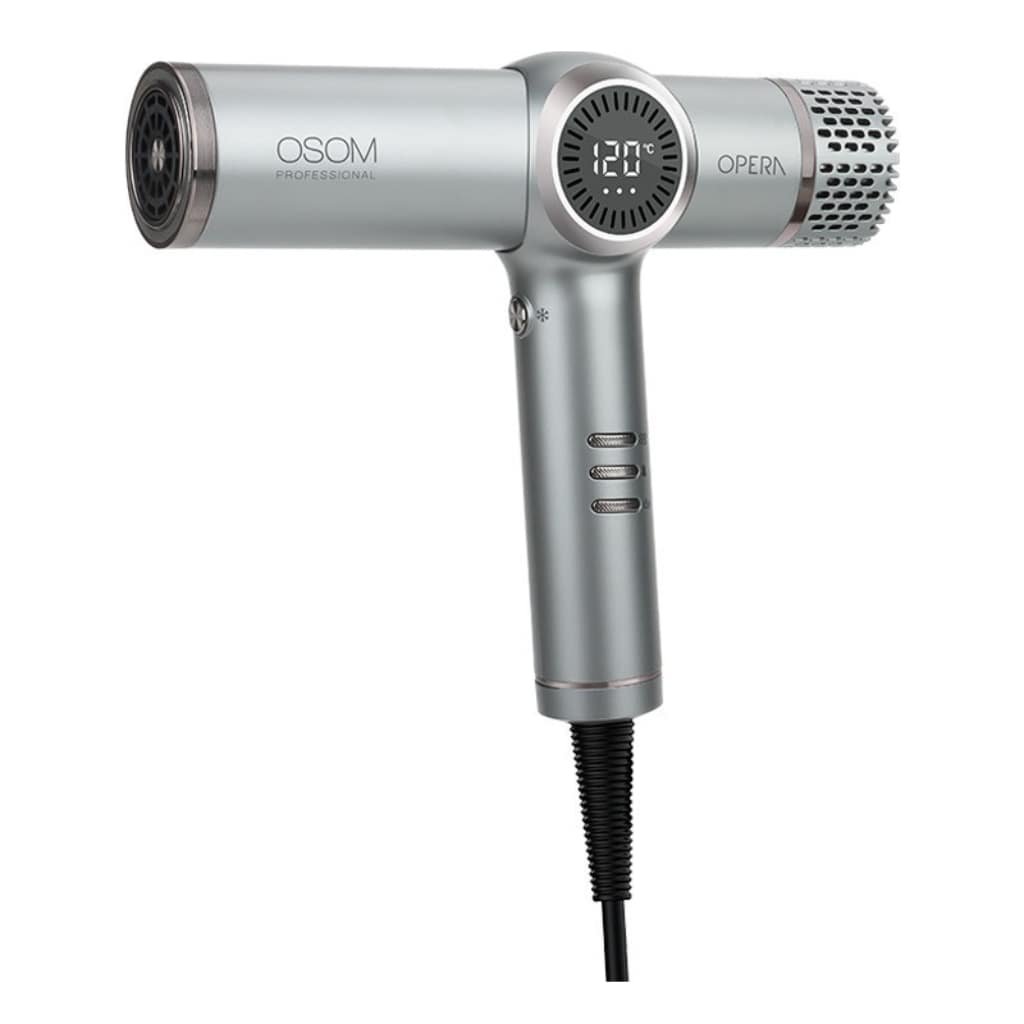 OSOM Professional plaukų džiovintuvas OPERA BLDC High Speed Hair Dryer OSOMPF07DG, 1500W, pilkos spalvos