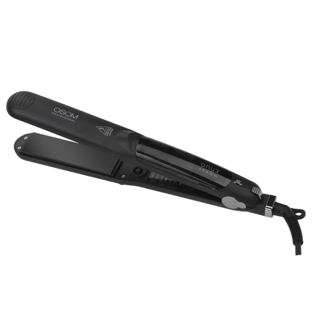 OSOM Professional plaukų tiesintuvas  ONYX Steam Hair Straightener OSOMP088ST, su garų funkcija, juodos spalvos