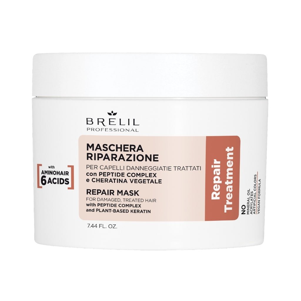 BRELIL atkuriamoji plaukų kaukė REPAIR TREATMENT, 220ml