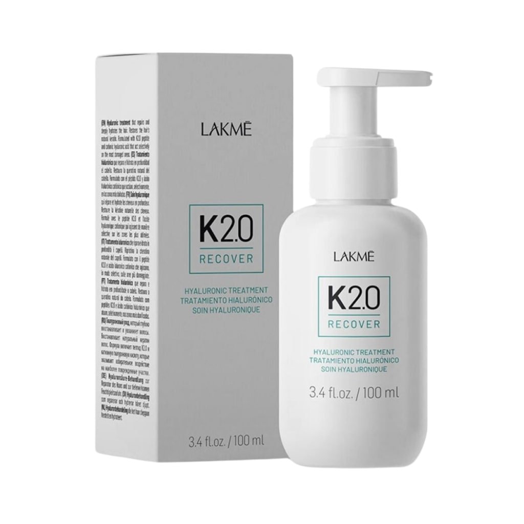 Lakme K2.0 Recover atkuriamoji priemonė pažeistiems plaukams su keratinu ir hialuronu Hyaluronic Treatment LAK49063, 100ml