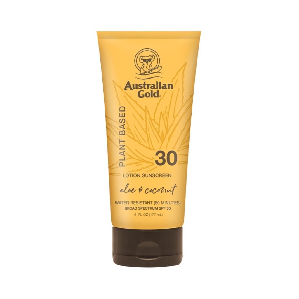 Australian Gold Plant Based apsaugos nuo saulės losjonas SPF30, 177ml